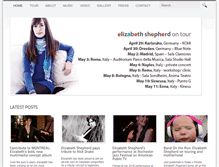 Tablet Screenshot of elizabethshepherd.com